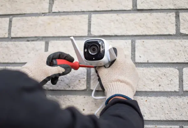 CCTV camera installation for home security
