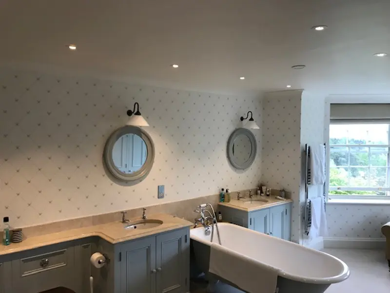Bathroom electrical work and lighting installation