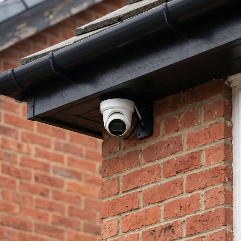 Home security camera fitted during CCTV Installation